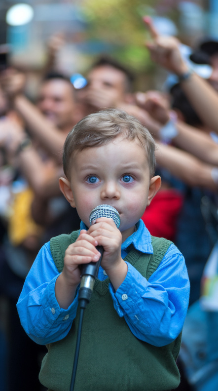 This is a moment you wont believe! At just 1 year old, this little boy steps onto the stage and sings so beautifully, the crowd is brought to tears! A once-in-a-lifetime miracle that left everyone completely speechless