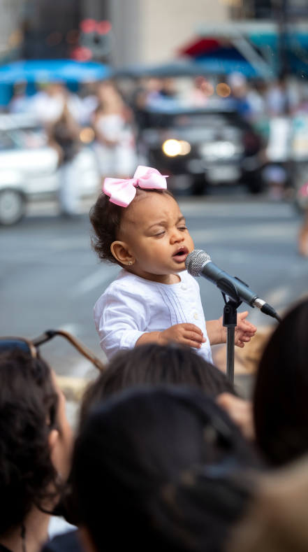 The crowd laughed when this girl revealed her song choice, but seconds later, their jaws HIT THE FLOOR! Her voice unleashed a power no one expected, sending shockwaves through the street and leaving everyone speechless, This moment is PURE MAGIC!