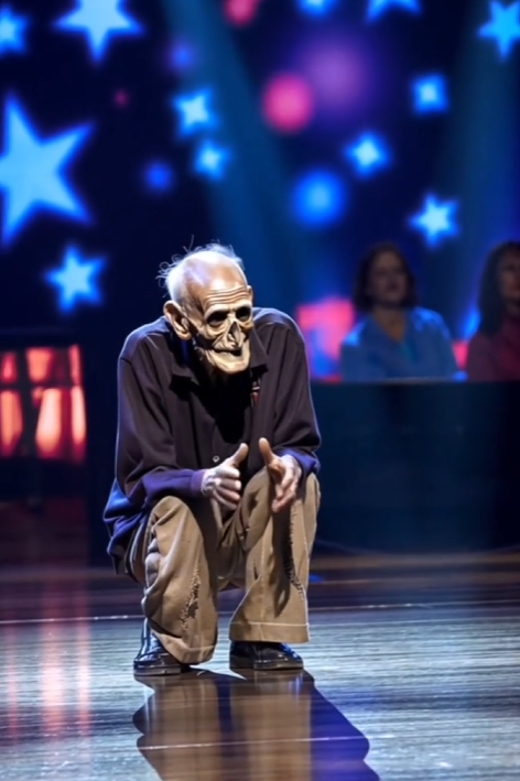 The old man terrified the audience on AGT!!!#americasgottalents (AI video)