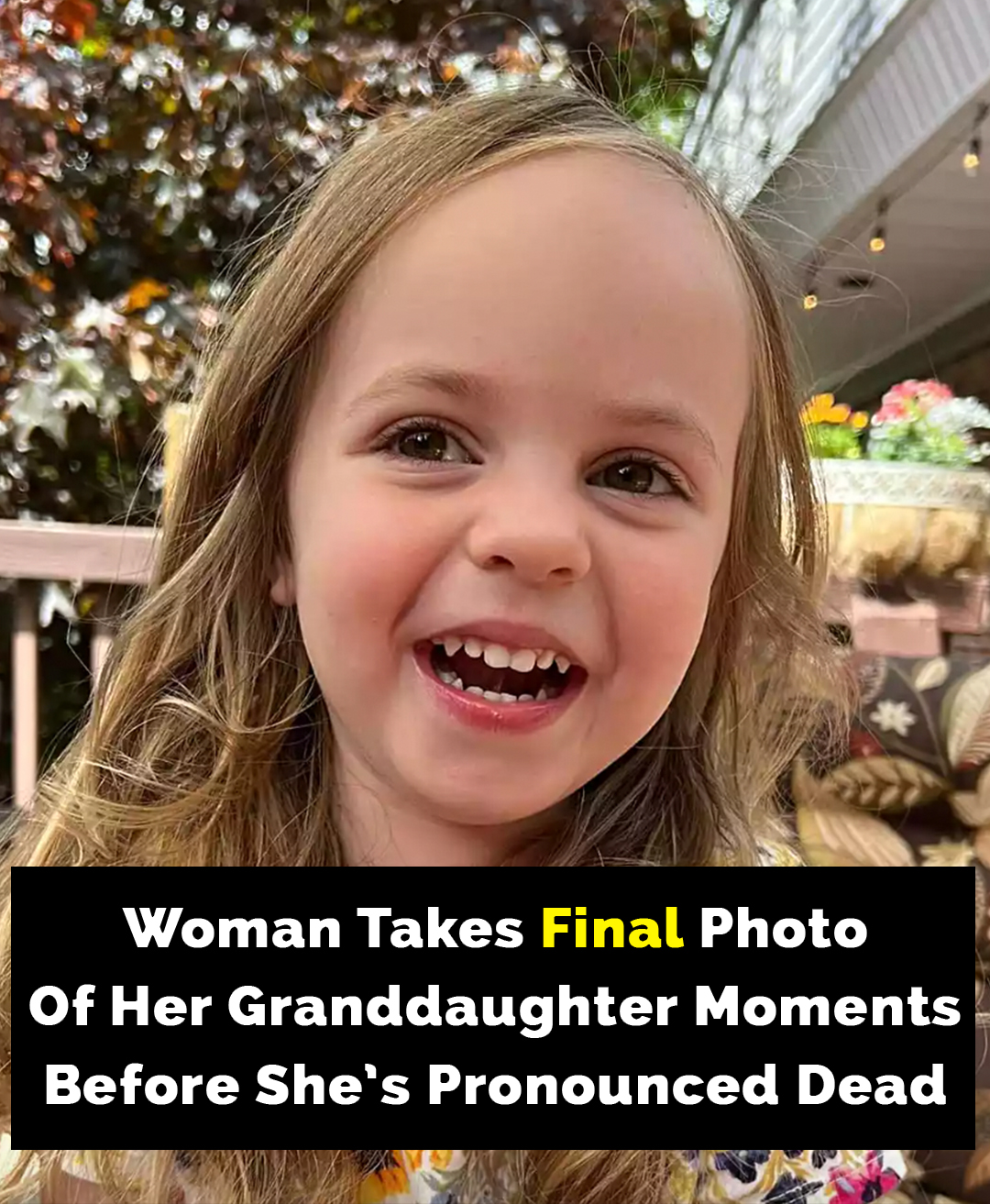 Grandmas final photo of granddaughter minutes before she was k1lled