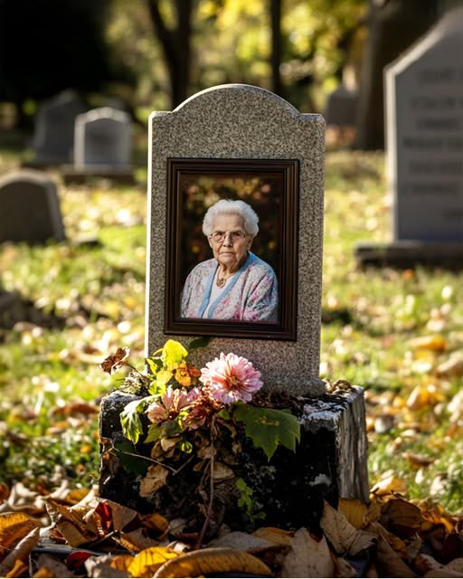 Before she died, Grandma asked me to clean the picture on her gravestone a year after she died. When I finally did it, I was shocked by what I saw.