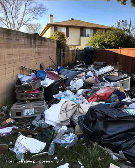 My neighbor threw things in my backyard to get back at me, but I was even meaner in return.