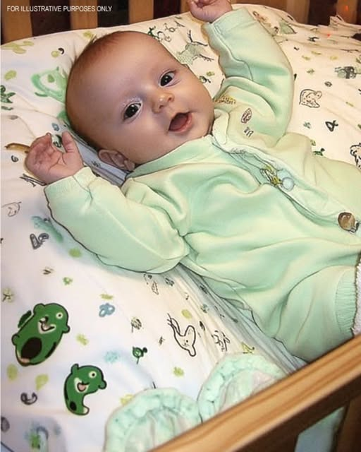 No matter what the parents do, the baby cries all day. After a while, they check on him in his crib and see….