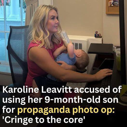 Karoline Leavitt Under Fire For Using Her Son In Photo Op