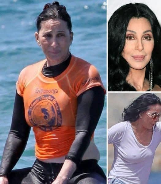 Braless Cher in wet clothes!: The new scandalous photos of Cher came as a big disappointment
