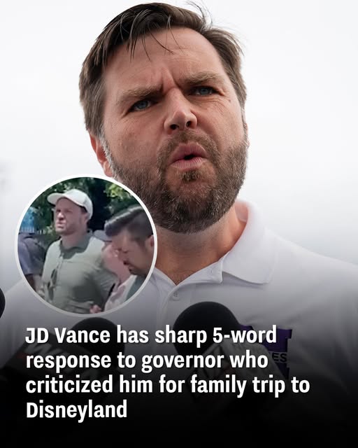 Criticized for Disneyland Visit, JD Vance Delivers Sharp 5-Word Comeback