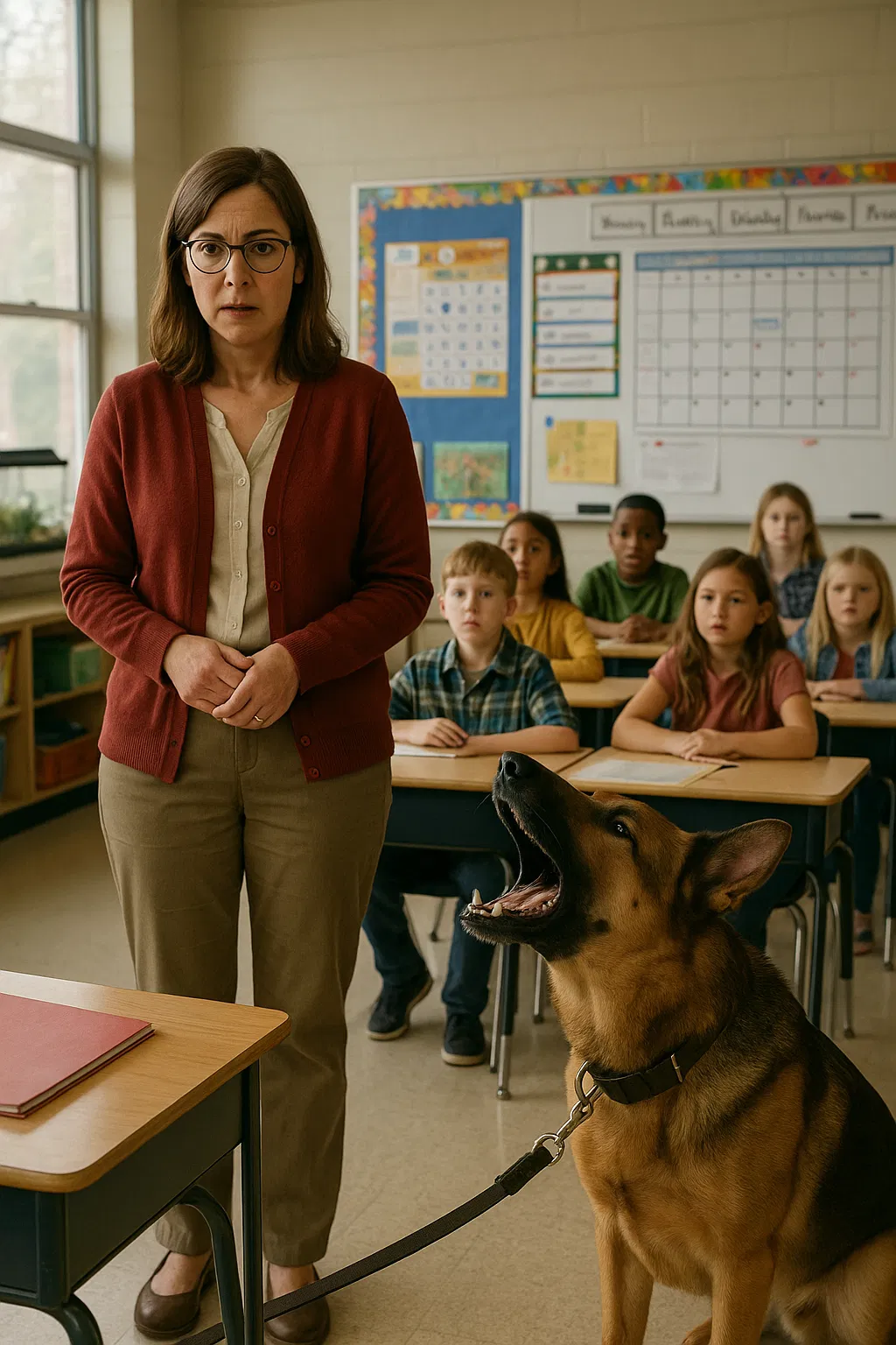 No One Understood Why the Dog Barked at Her—Until They Opened the Folder on Her Desk